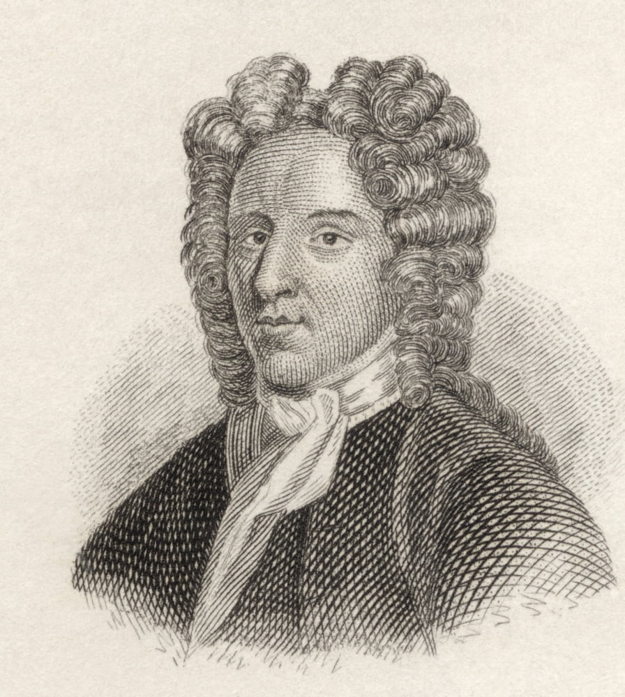 George Farquhar 1677 To 1707 Irish Dramatist From Crabbs Historical Dictionary Published 1825 Canvas Art - Ken Welsh Design Pics (14 x 15)