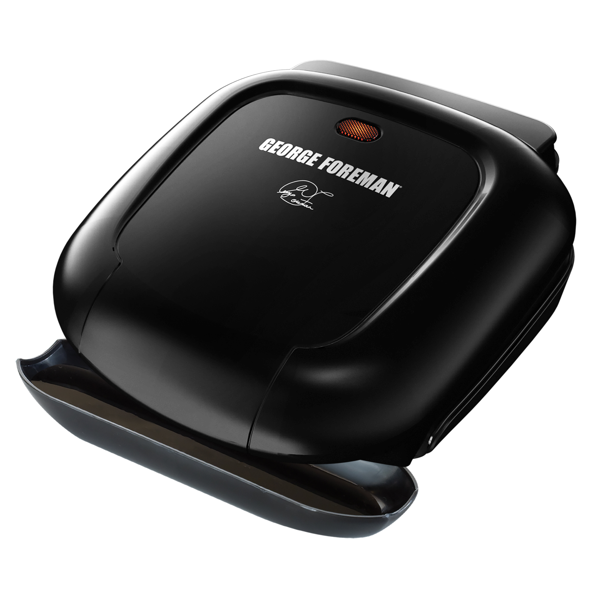 George Foreman 2-Serving Classic Plate Electric Indoor Grill and Panini Press, Black , GR0040B - image 1 of 7