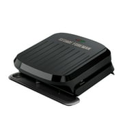 George Foreman 4 Serving Electric Grill & Panini Press, Easy Clean Removable Dishwasher Safe Nonstick Plates