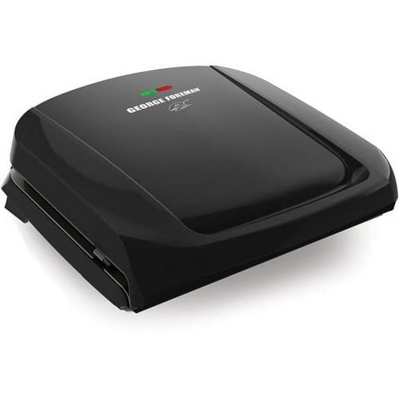 George Foreman 4-Serving Removable Plate Grill and Panini Press, Black, GRP1060B