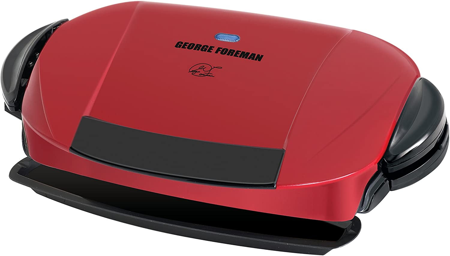 George Foreman 4-Serving Removable Plate Grill and Panini Press Red Grp360r