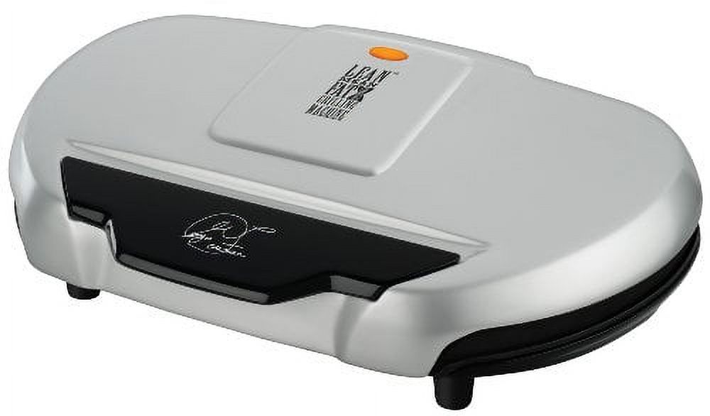 George Foreman 9-Serving Classic Plate Electric Grill and Panini Press, Silver, GR144 - image 1 of 2