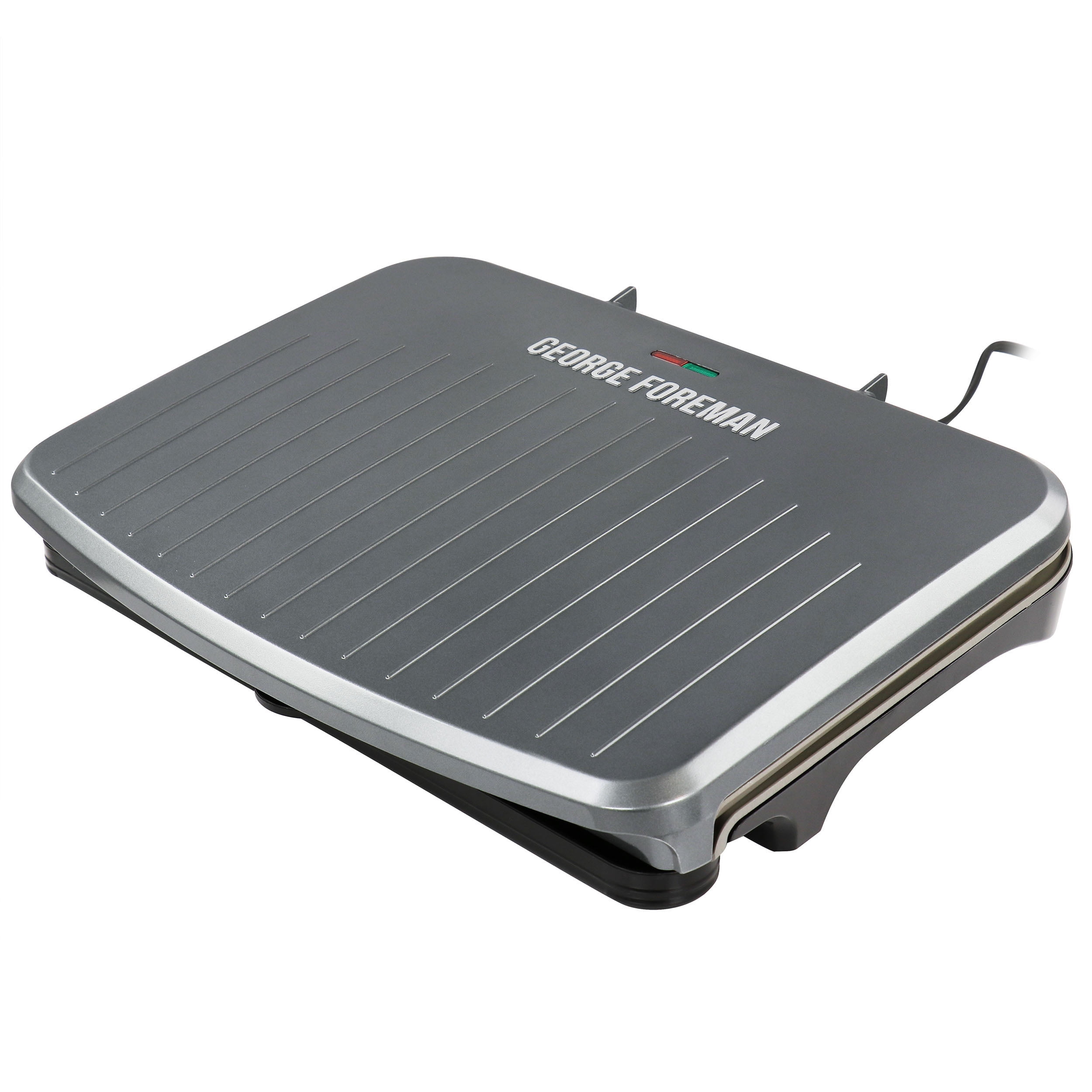 9-Serving Classic Plate Electric Indoor Grill and Panini Press - Gunmetal  Grey