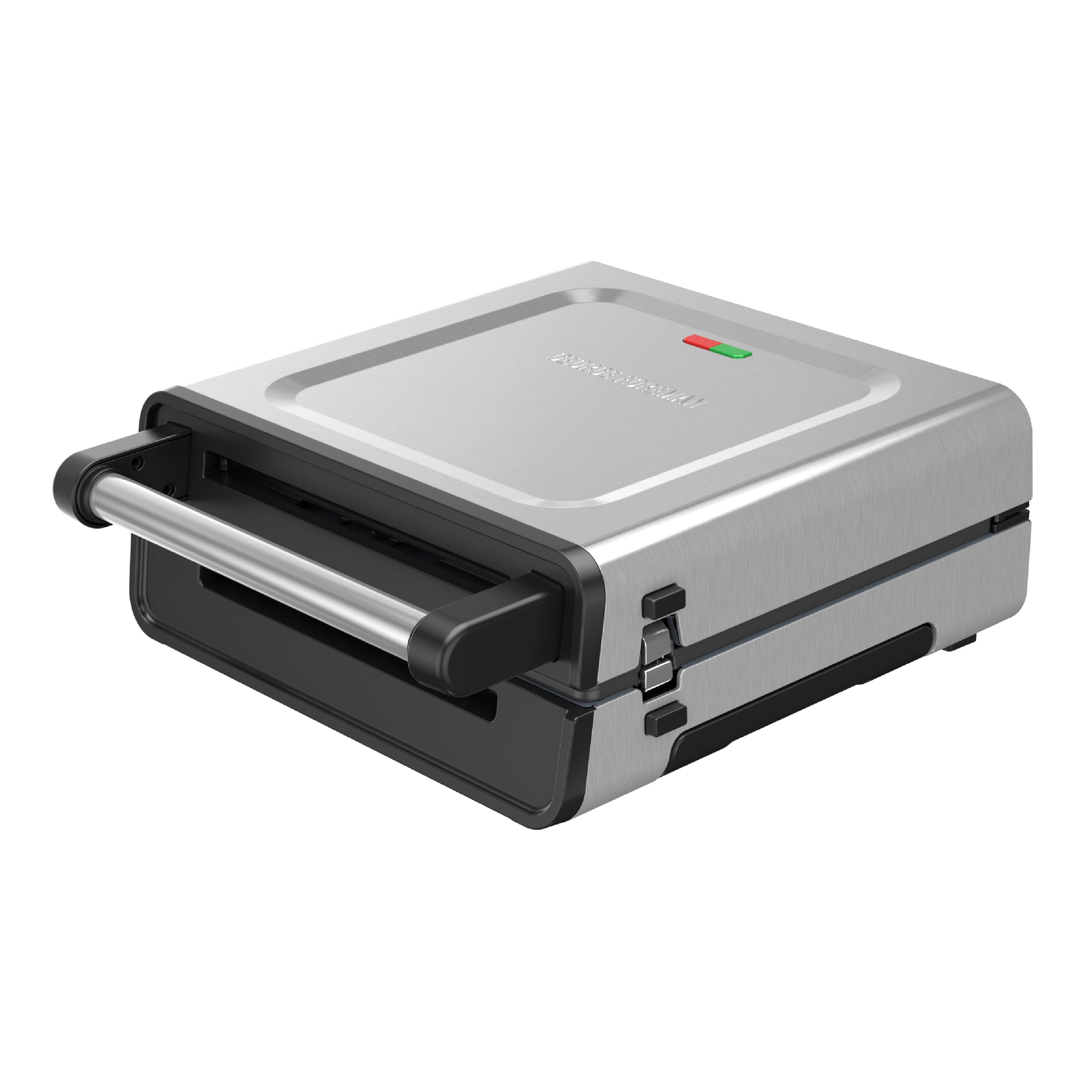George Foreman Contact Smokeless - Ready Grill, Dishwasher Safe Removable Plates, Family Size (4-6 Servings), PFAS Free Non-Stick Ceramic Coating, Drip Tray, Stainless Steel Housing, 1265 Watts
