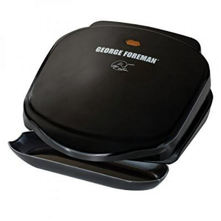 George Foreman GR10B 2 Serving Classic Plate Electric Grill Black
