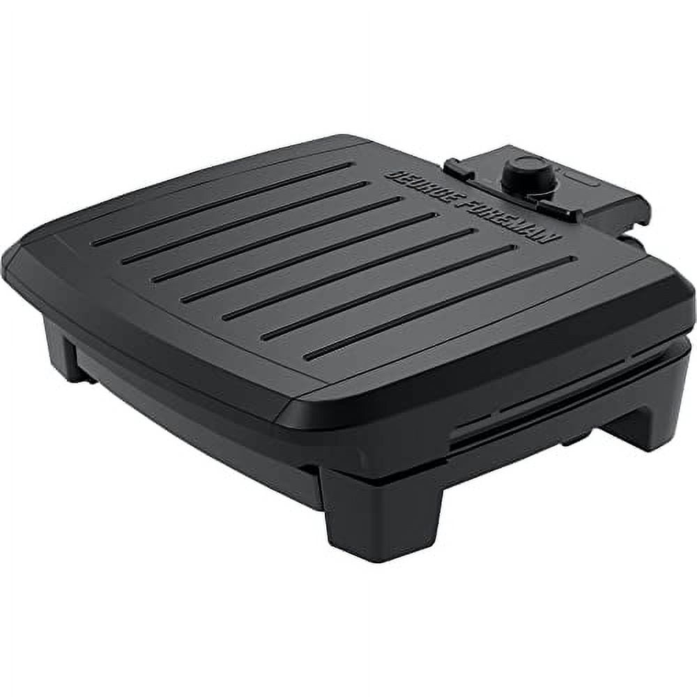Black 5-Serving Submersible Grill with Adjustable Temperature Control