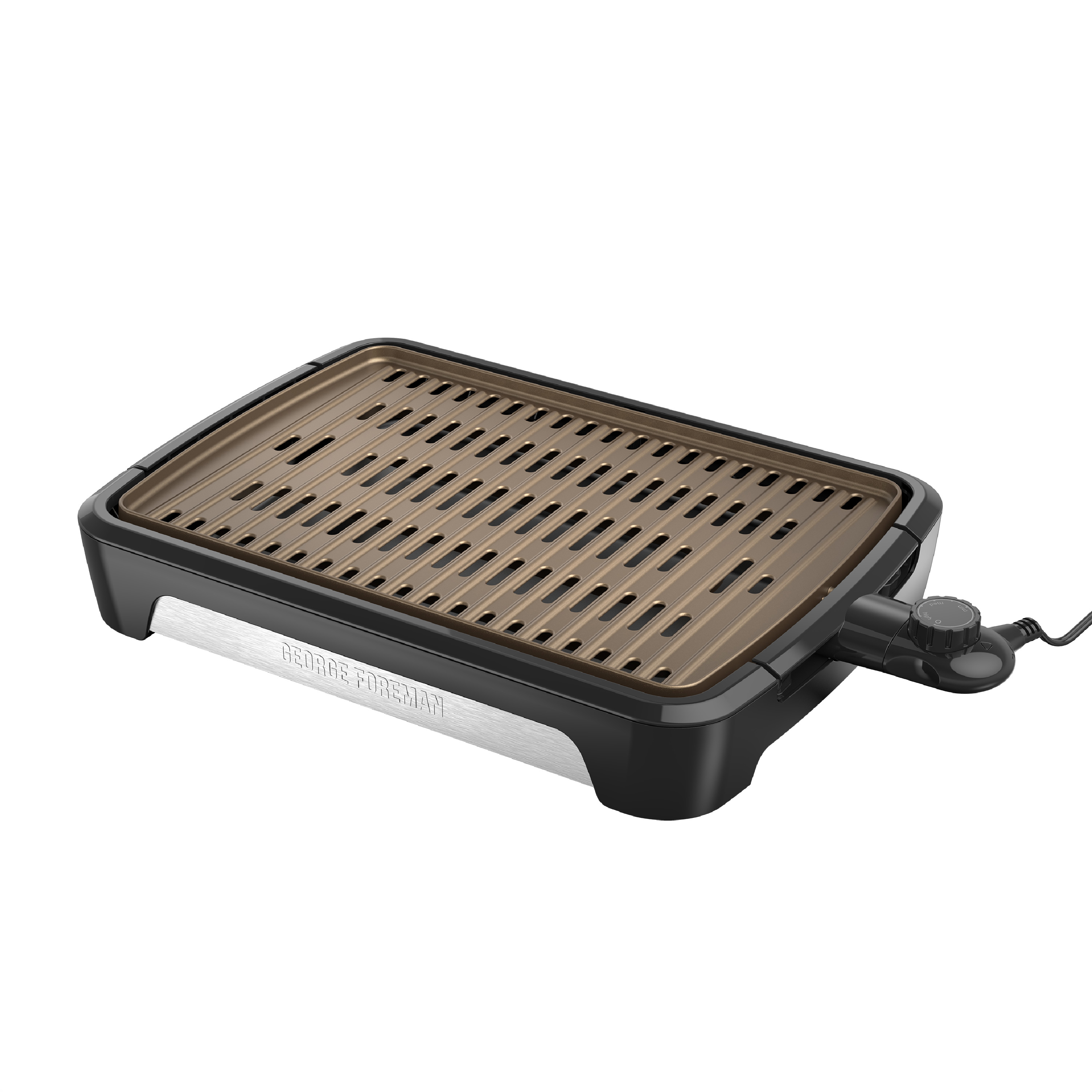 George Foreman Party Size Open Grate Smokeless Grill, Black, GFS0172SB - image 1 of 13