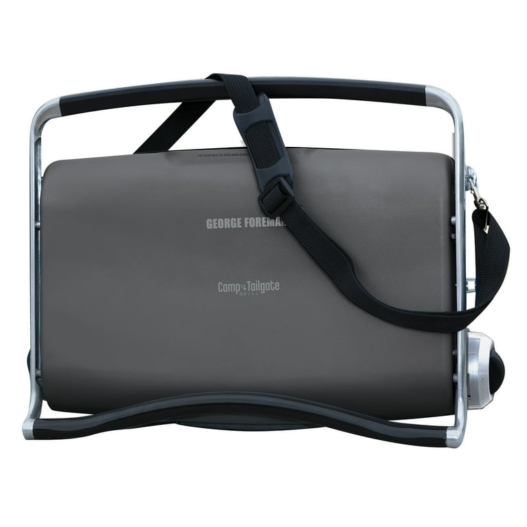 George Foreman Portable Gas Camp Tailgate Grill Gun Metal GP200GM Walmart