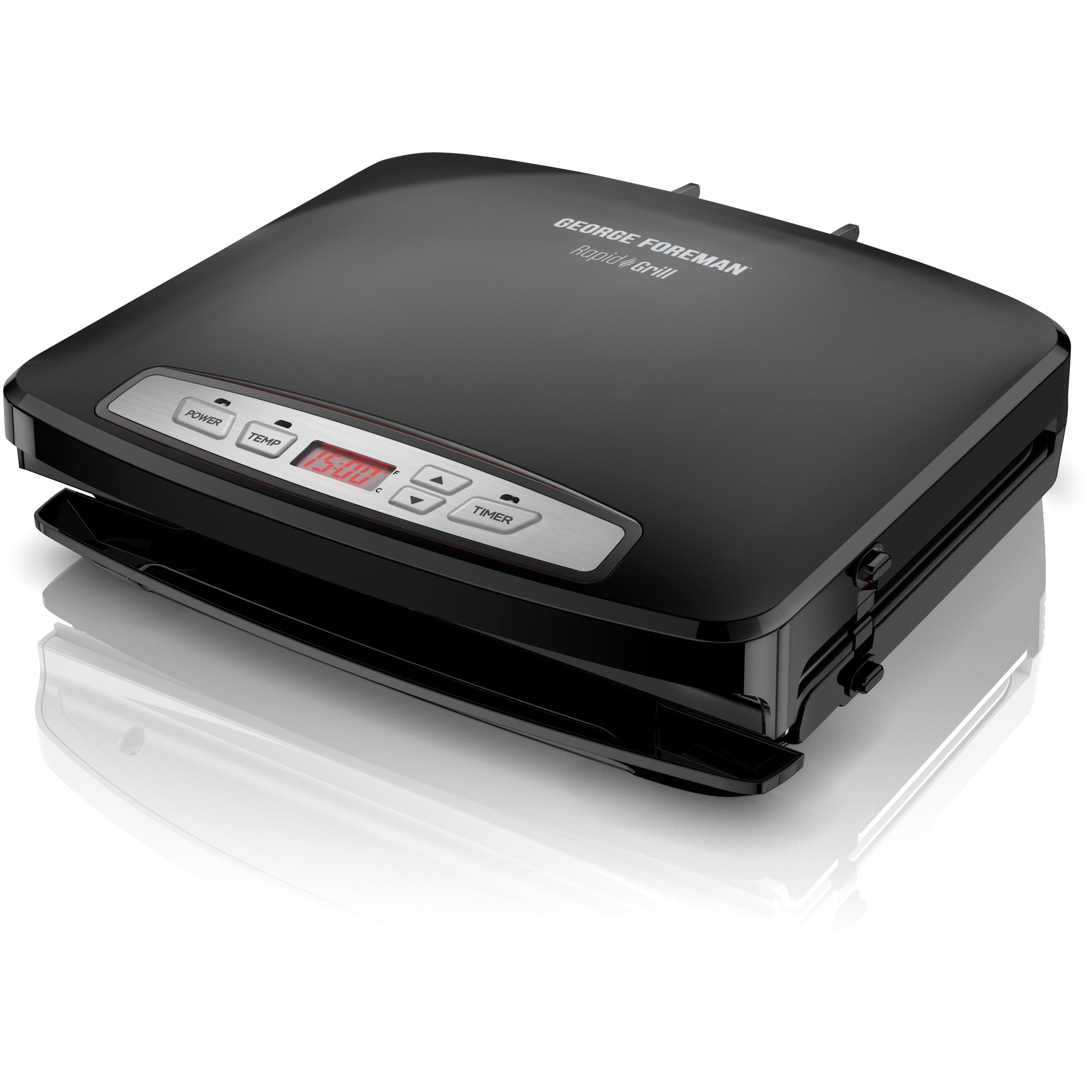 George Foreman Rapid RPGD3994BKQ Electric Grill - Walmart.com