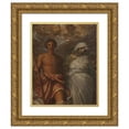 thumbnail image 1 of George Frederic Watts 12x14 Gold Ornate Wood Frame and Double Matted Museum Art Print Titled - Time, Death and Judgment (1866), 1 of 4