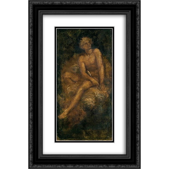 George Frederick Watts 2x Matted 16x24 Black Ornate Framed Art Print 'Study for Hyperion'