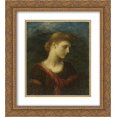 thumbnail image 1 of George Frederick Watts 2x Matted 20x24 Gold Ornate Framed Art Print 'Violet Lindsay', 1 of 2