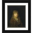 thumbnail image 1 of George Fuller 12x14 Black Ornate Wood Framed Double Matted Museum Art Print Titled: Violet (1882), 1 of 5