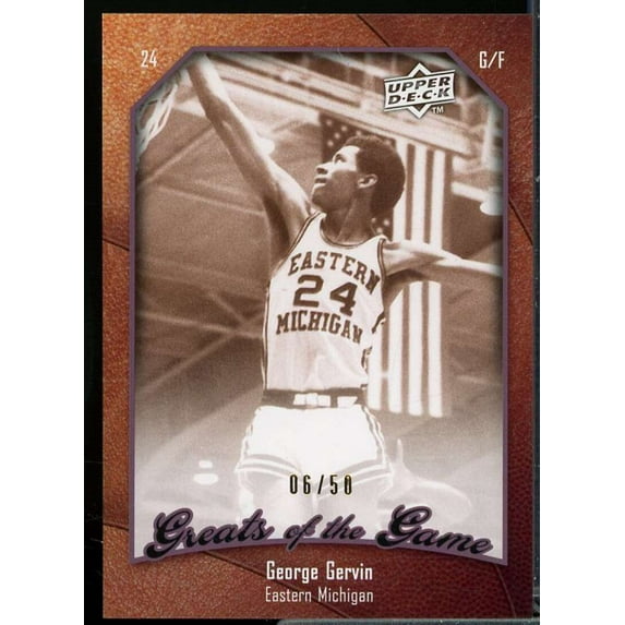 George Gervin Card 2009-10 Greats of the Game 50 #45