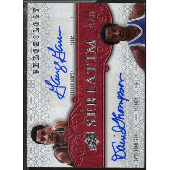 George Gervin David Thompson 2007-08 Upper Deck Chronology Seriatim /80 #TG