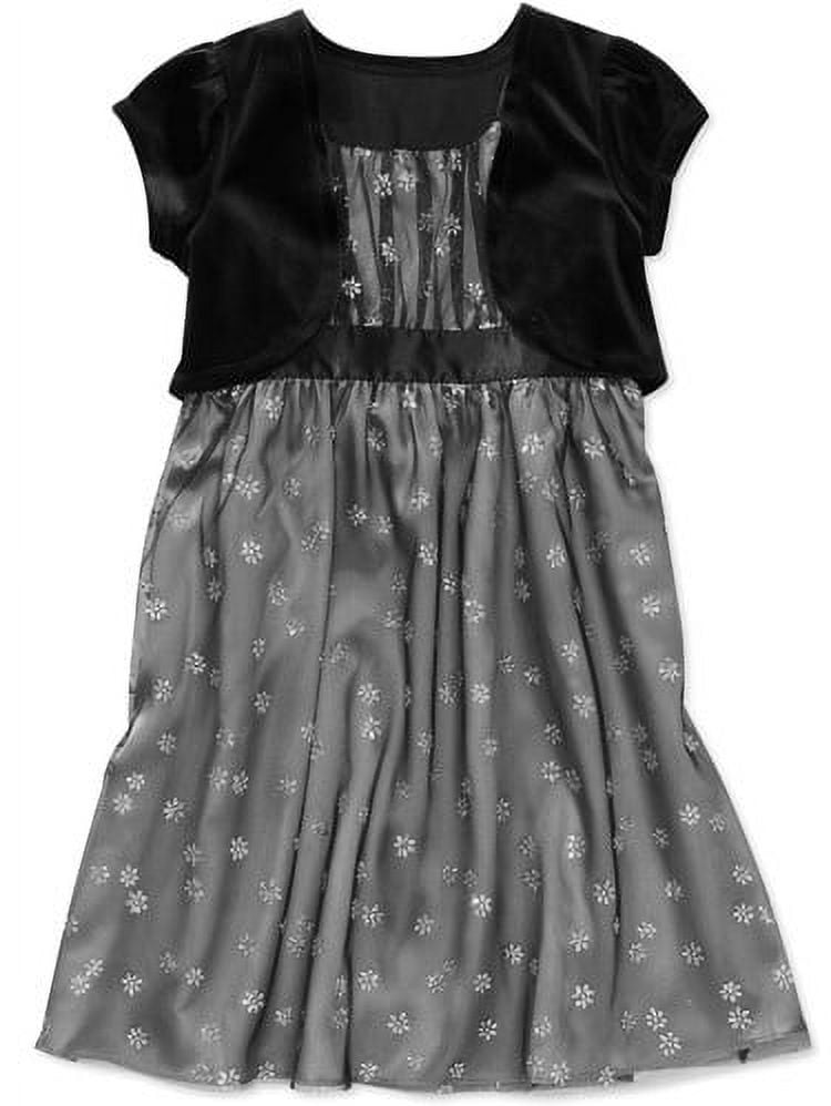 Girls' Glitter Mesh Dress
