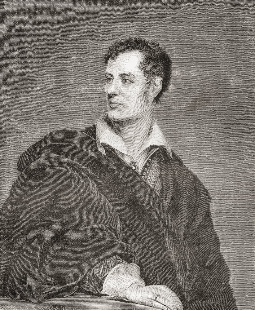 George Gordon Byron 6Th Baron Byron Later George Gordon Noel 1788 Canvas Art - Ken Welsh Design Pics (12 x 15)