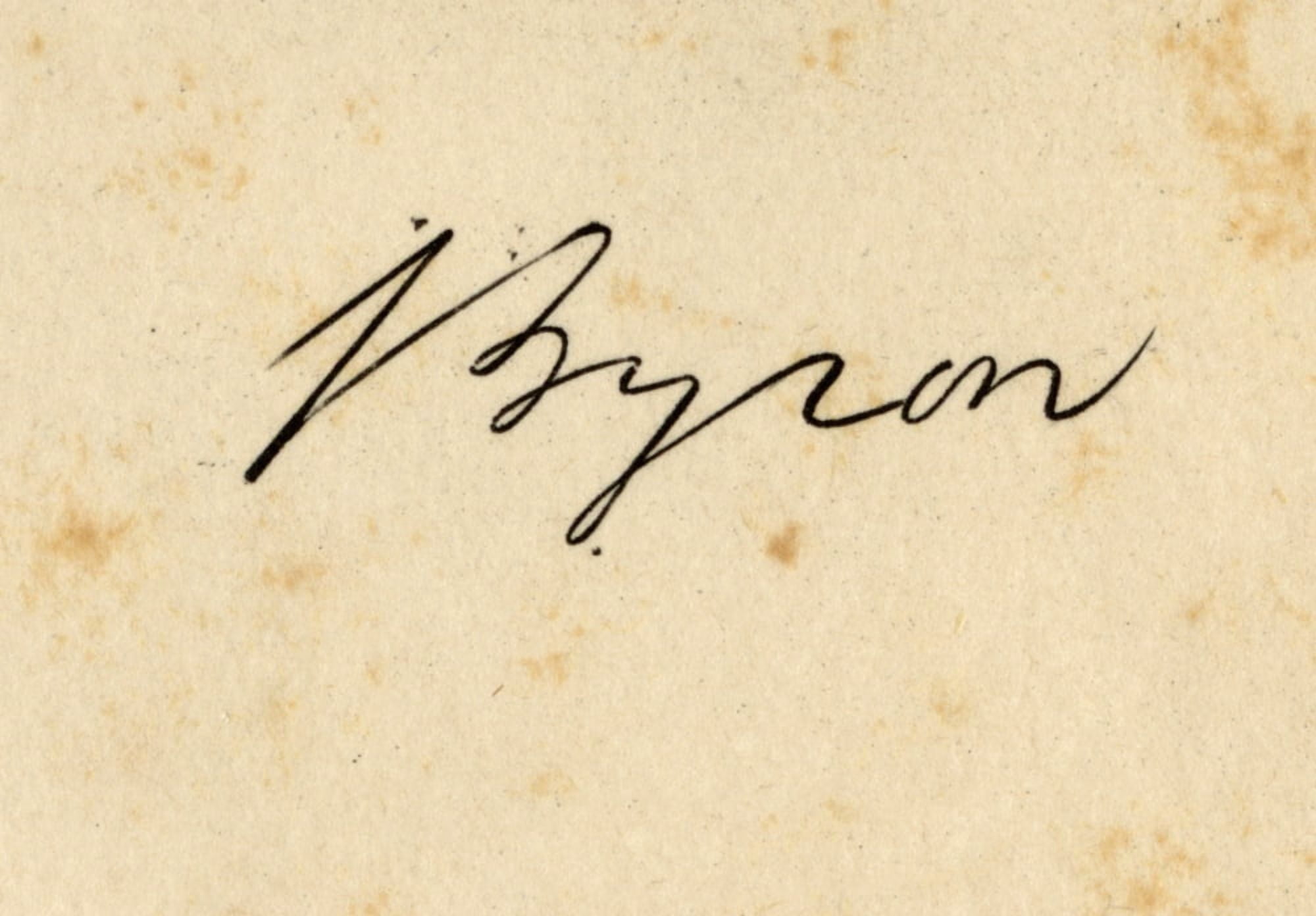 George Gordon Lord Byron 1788 1824 English Romantic Poet Signature Canvas Art - Ken Welsh Design Pics (18 x 12)