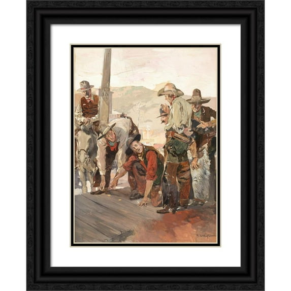 George Hand Wright 11x14 Black Ornate Wood Framed Double Matted Museum Art Print Titled: Seats of the Haughty (1906)