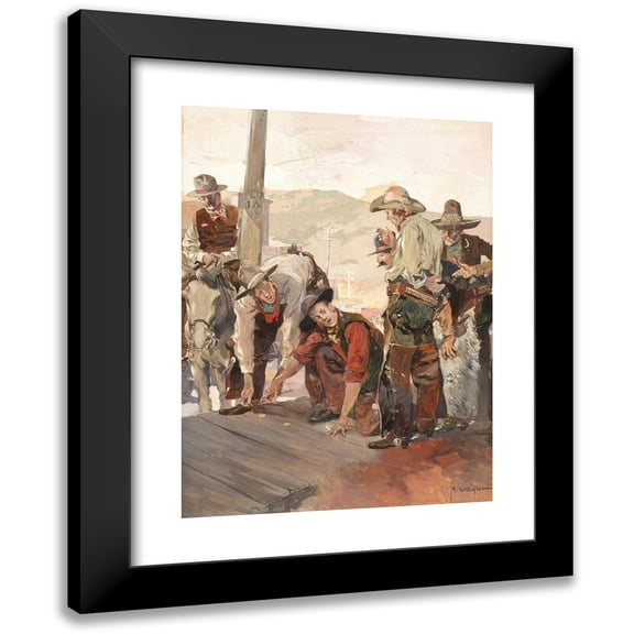 George Hand Wright 14x18 Black Modern Framed Museum Art Print Titled - Seats of the Haughty (1906)