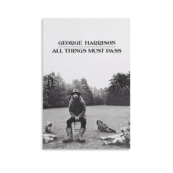 George Harrison All Things Must Pass Posters & Prints on Canvas Wall Art Poster for Room Decor