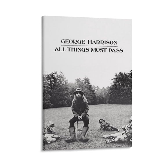 George Harrison All Things Must Pass Posters & Prints on Canvas Wall Art Poster for Room Decor