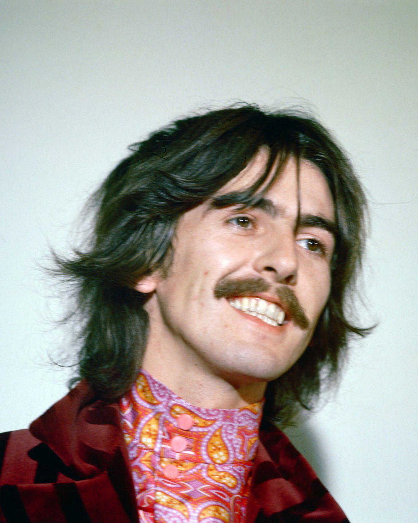 George Harrison In Red Outfit 24X36 Classic Hollywood Poster Candid