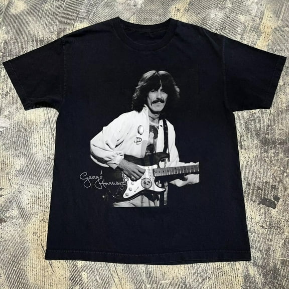 George Harrison Signature Guitar Short Sleeve Black All Size