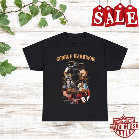 George Harrison guitar design Gift For Fans Unisex All Size Shirt ...