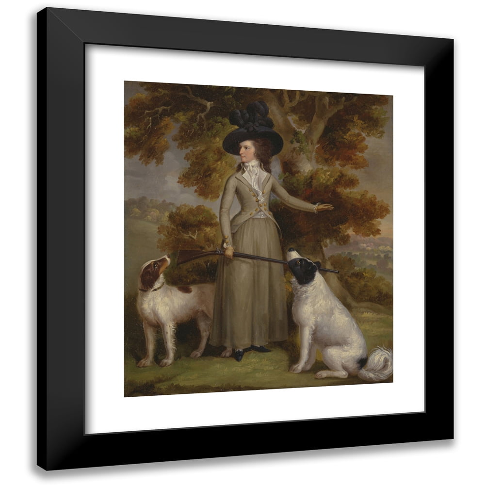 Haugh 12x14 Black Modern Framed Museum Art Print Titled The Countess of Effingham with