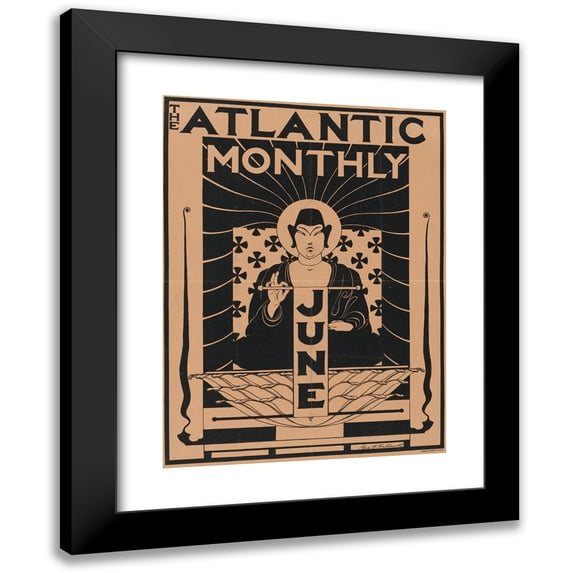George Hawley Hallowell 19x24 Black Modern Framed Museum Art Print Titled - The Atlantic Monthly, June (ca. 1890-1920)