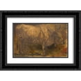 thumbnail image 1 of George Hemming Mason 2x Matted 24x18 Black Ornate Framed Art Print 'Roman Ox (Standing)', 1 of 2
