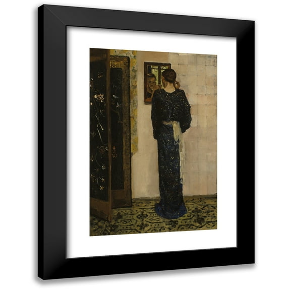 George Hendrik Breitner 13x18 Black Modern Framed Museum Art Print Titled - The Earring (circa 1893)