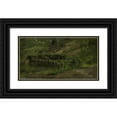 thumbnail image 1 of George Hendrik Breitner 24x15 Black Ornate Framed Double Matted Museum Art Print Titled: Meadow Landscape (C. 1880 - C. 1923), 1 of 5