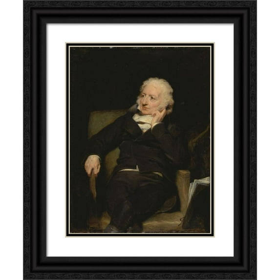George Henry Harlow 19x24 Black Ornate Framed Double Matted Museum Art Print Titled: Henry Fuseli