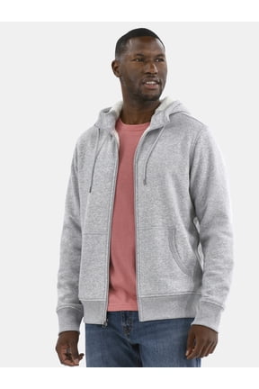 Men's High Pile Fleece Hoodie Jacket, Sizes S-3XL