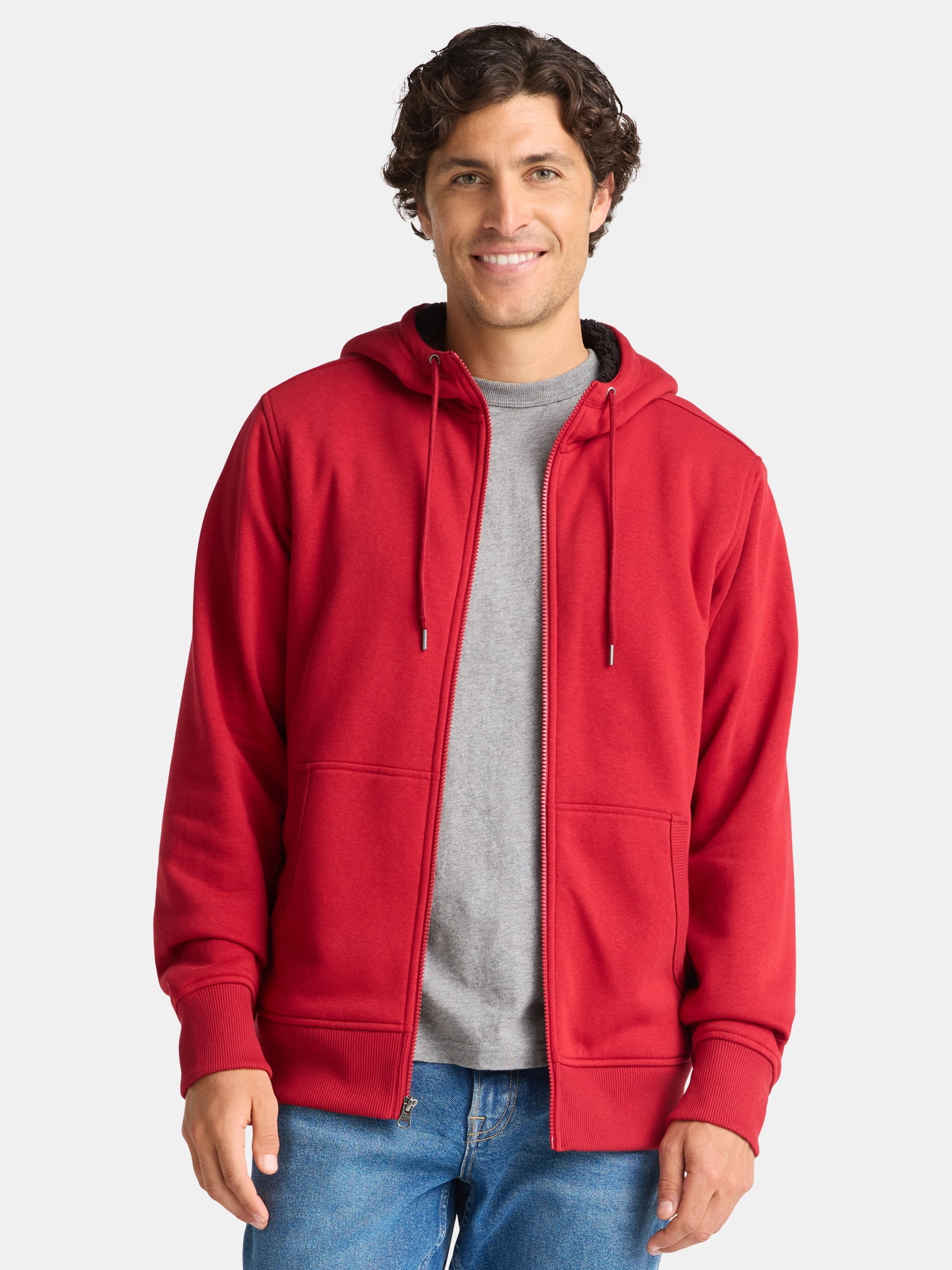 George Men’s High Pile Fleece Hoodie, Size S-3XL