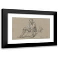 thumbnail image 1 of George Howland Beaumont 14x10 Black Modern Framed Museum Art Print Titled - Man Sitting (1811), 1 of 5