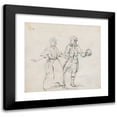 thumbnail image 1 of George Howland Beaumont 16x15 Black Modern Framed Museum Art Print Titled - Two Figures with a Skull, 1 of 5