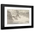thumbnail image 1 of George Howland Beaumont 24x18 Black Modern Framed Museum Art Print Titled - Falls at Schaffhausen (1782), 1 of 5