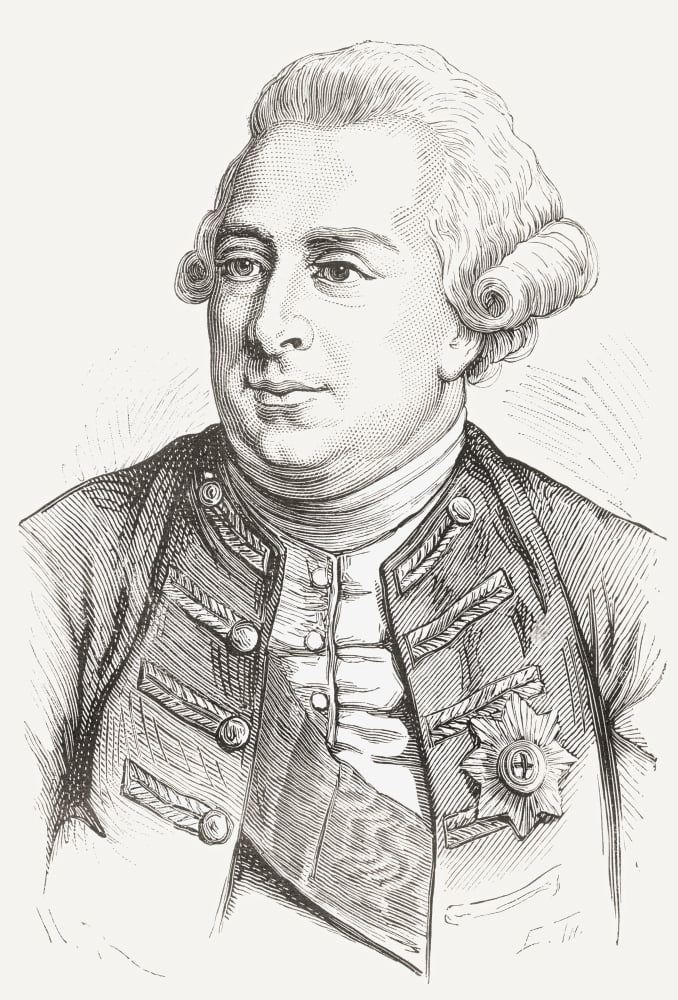 George Iii 1738 - 1820 King Of The United Kingdom Of Great Britain And Ireland From Nuestro Siglo Published 1883 Canvas Art - Ken Welsh Design Pics (11 x 17)
