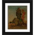 thumbnail image 1 of George Inness 15x18 Black Ornate Wood Framed Double Matted Museum Art Print Titled - Autumn Trees (circa 1879-80), 1 of 5