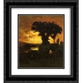 thumbnail image 1 of George Inness 2x Matted 20x22 Black Ornate Framed Art Print 'Afterglow', 1 of 2