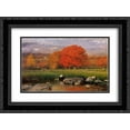 thumbnail image 1 of George Inness 2x Matted 24x20 Black Ornate Framed Art Print 'Morning, Catskill Valley', 1 of 2