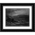 thumbnail image 1 of George Inness 2x Matted 24x20 Black Ornate Framed Art Print 'The Delaware Valley', 1 of 2