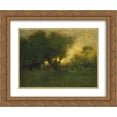 thumbnail image 1 of George Inness 2x Matted 24x20 Gold Ornate Framed Art Print 'In the Gloaming', 1 of 2