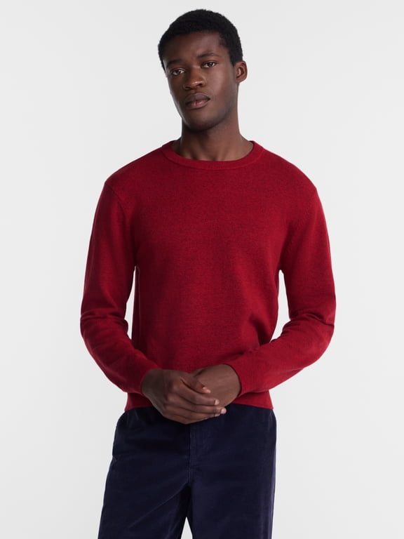 Men's and Men's Big & Tall Jersey Crewneck Sweater, Lightweight, Sizes XS-3XLT