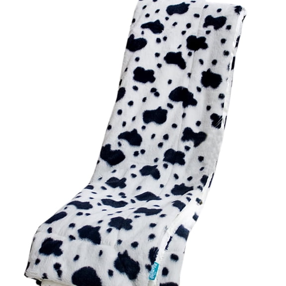 George & Jimmy Animal type Dalmatian Black White Faux Mink Light Throw Blanket 50" X 70" with 14.5 oz filling