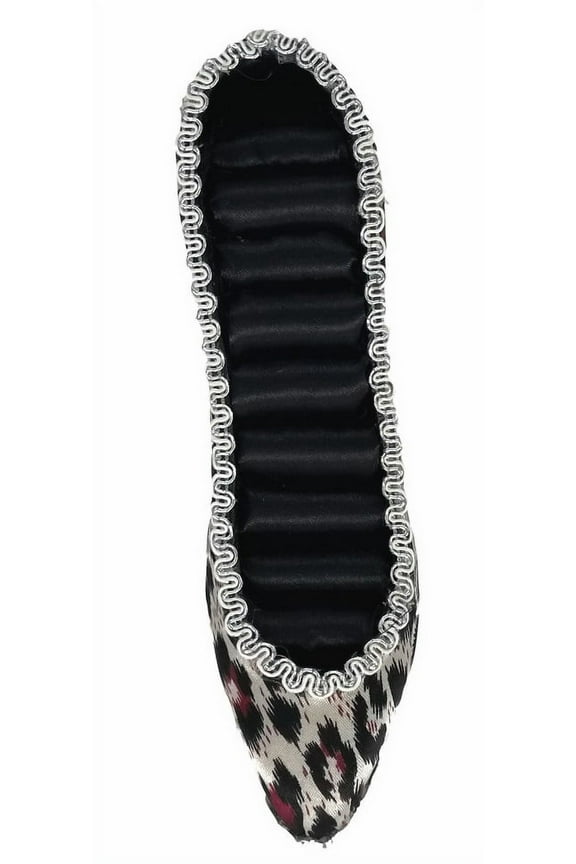 Leopard Print High Heel Shoe Rings Display Stand Jewelry Organizers Earrings Holder Earrings Red Color