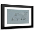 thumbnail image 1 of George Jones 24x17 Black Modern Framed Museum Art Print Titled - A Camel Resting, Side View to the Right (ca. 1856), 1 of 5